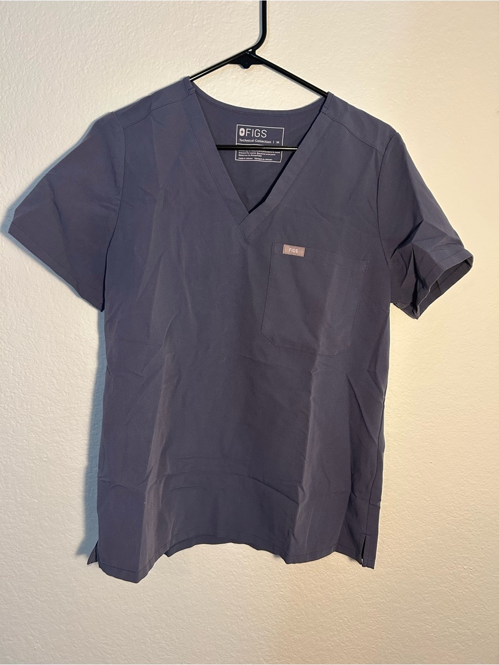 Figs Space Navy Catarina Scrub Top Women's Medium